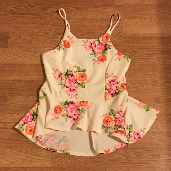 Peplum floral top
