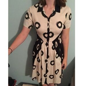Black and creme cut out dress(MOVING SALE!!)