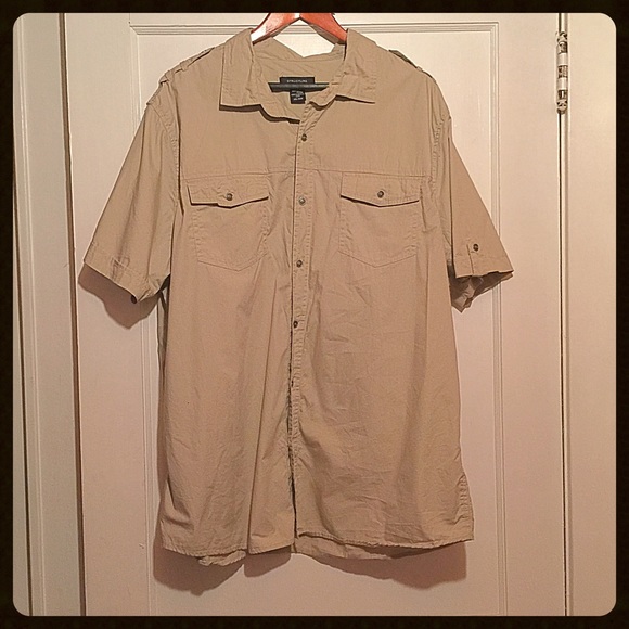 {Structure} Tan Shirt, XXL