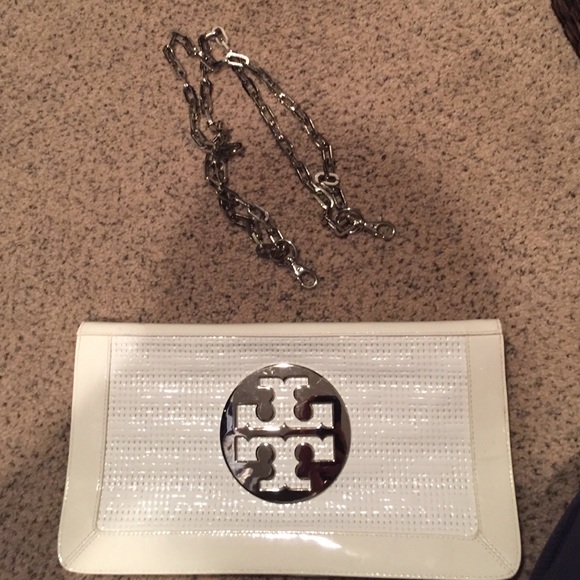 Tory Burch white patent clutch - Picture 3 of 4