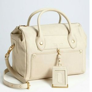 Marc Jacobs Large Satchel Crossbody Beige Cream