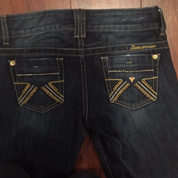 Guess premium denim bootcut dark wash