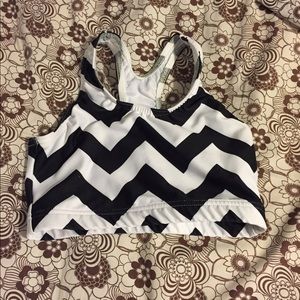 Chevron sports bra