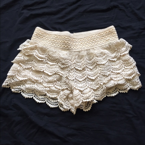 Crochet shorts