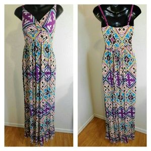 Allison Brittney maxi dress.  padded cups. Sz S