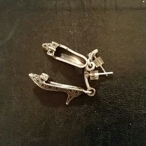 Shoe Fetish; Sterling Silver Marqusite Earrings.