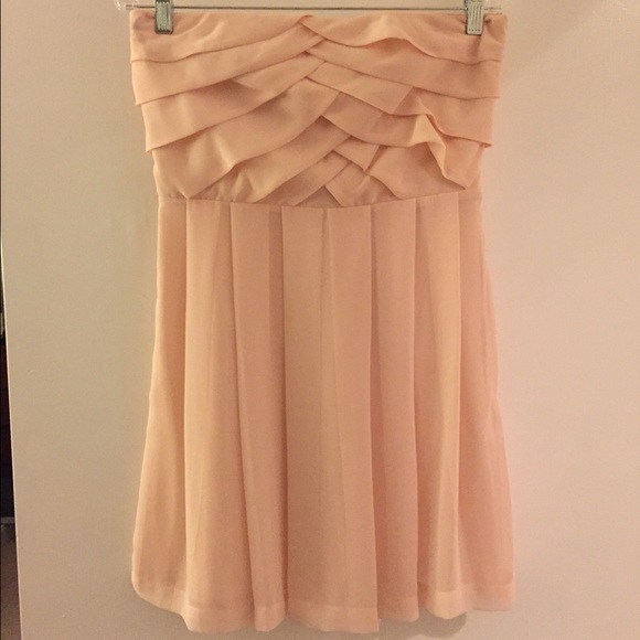 Light Peach Strapless dress