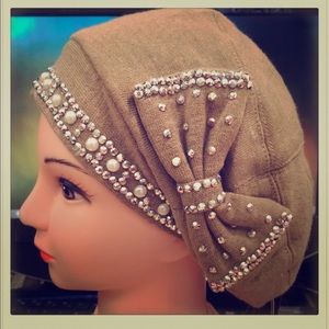 Fasion hat-short brim -bow