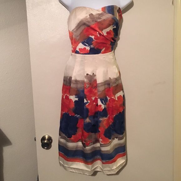 Cute silky water paint dress