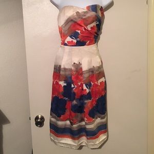 Cute silky water paint dress