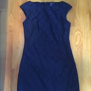 Navy blue lace dress