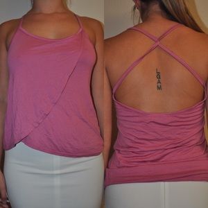 Boohoo Tops - BooHoo Pink Criss Cross Tank Top Boohoo Tops - BooHoo Pink Criss Cross Tank Top