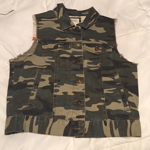 Denim Camo Vest