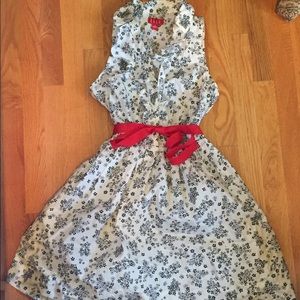 Black and white flowered dress