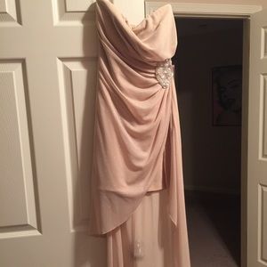 Gold, formal dress. Worn once.