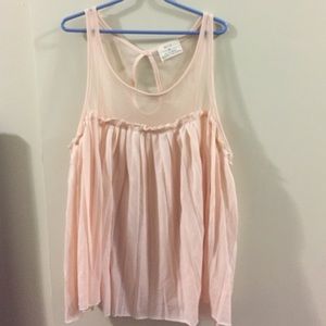 Cotton pleated Urban Outfitters tank top