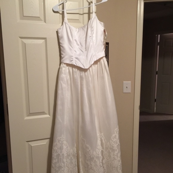White formal dress