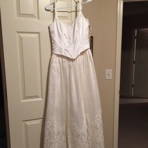 White formal dress