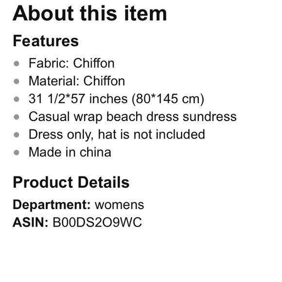 NWOT beach wrap coverup sarong - Picture 2 of 2