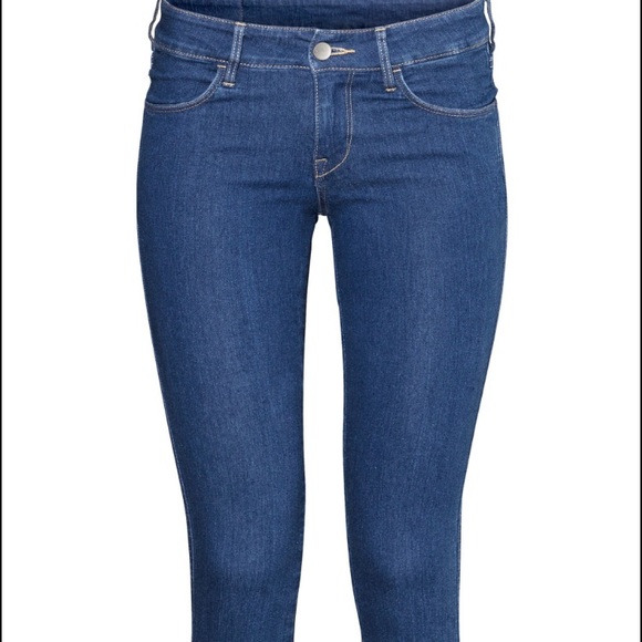 H&M skinny low waist jeans.