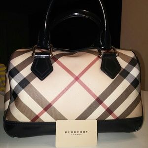 Burberry Nova Check Large Bowling Bag