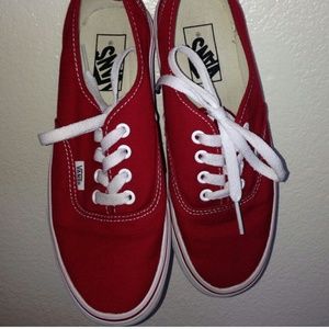 Red vans sz7