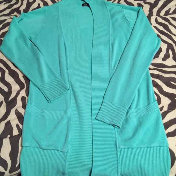 Teal cardigan