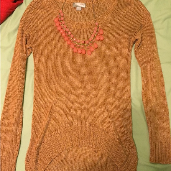 Brown knit sweater
