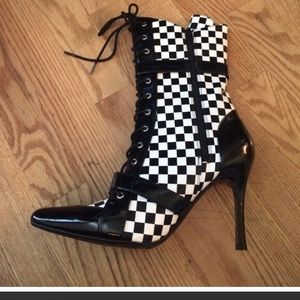 Checkered boots!