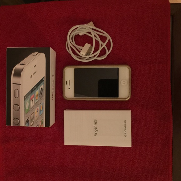 I Phone 4 with box and fingertips guide+Box&USBcbl