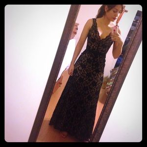 Black lace gown prom homecoming dress