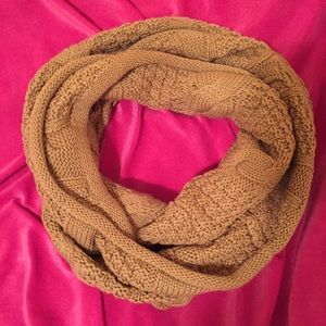 Tan Infinity scarf