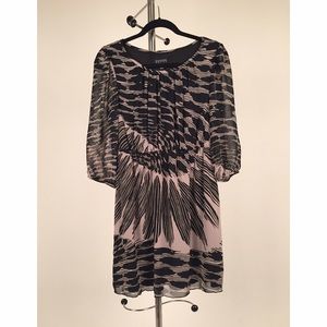 Women's Enfocus Size 4 Petite Patterned Dress