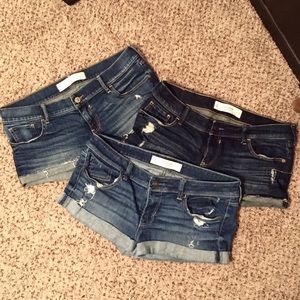 Abercrombie & Fitch Denim Jean Shorts Size 8