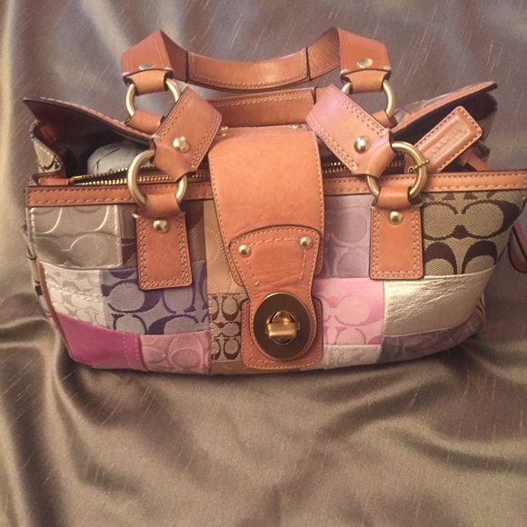 Patchwork Coach hand bag