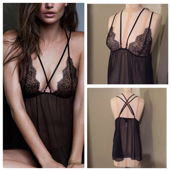 Victoria's Secret Other - VS Strappy Chiffon and Lace Babydoll!