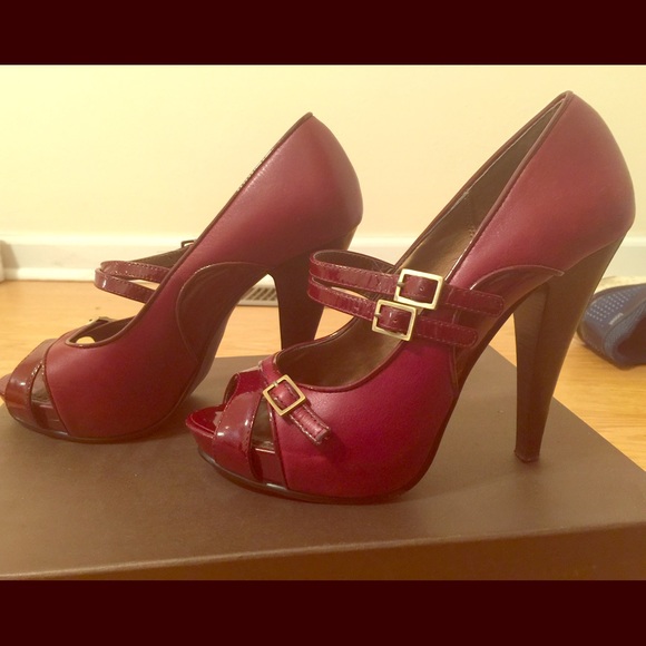 Dk Red Paolo Heels