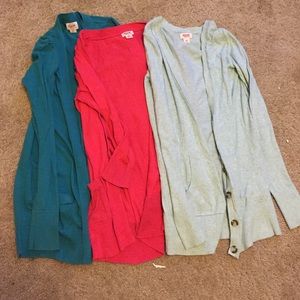 Blue and light green cardigan! NOT the pink