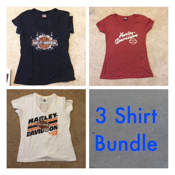 3 Harley Davidson Shirts size XL