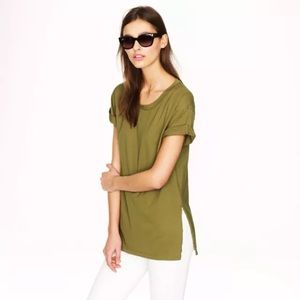 J.crew Sideslit Tunic(Catskill Green) Size XS