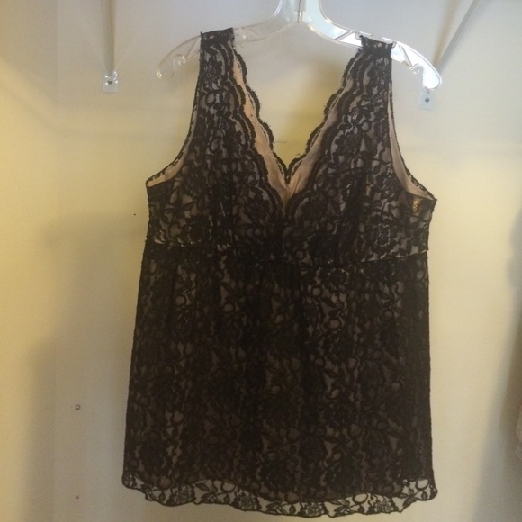 Banana Republic Black Lace Top