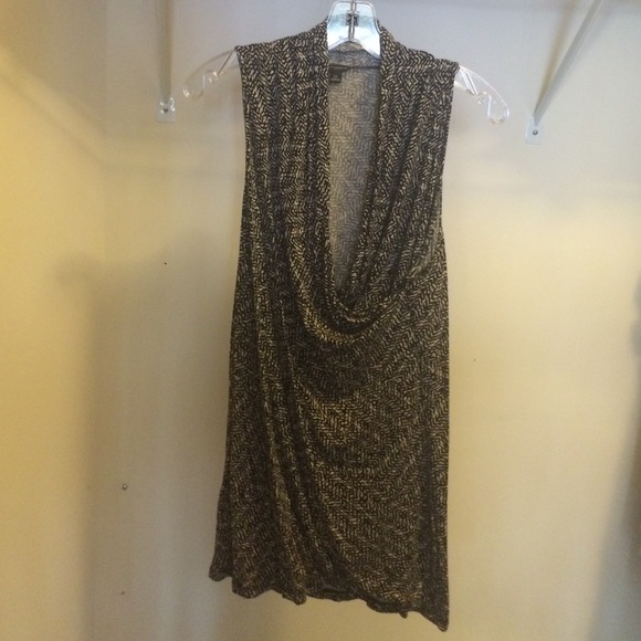 Ann Taylor Black and Tan tank.
