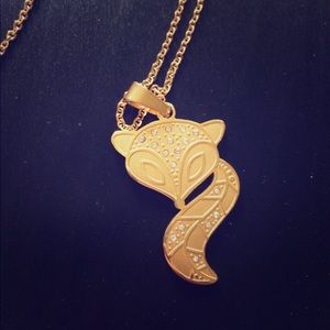 Fox earrings and necklace