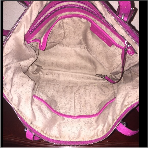 SOLD Michael Kors Raspberry Tote SOLD - Picture 2 of 3