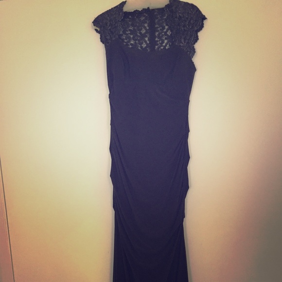 Gray formal gown