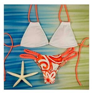 2016 Paradise Orange Braid Ravish Sands Swimsuit