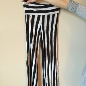 Striped palazzo pants