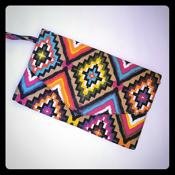Charming Charlie Handbags - Aztec Print Clutch