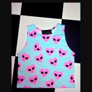 New ✨ alien 💕crop top!