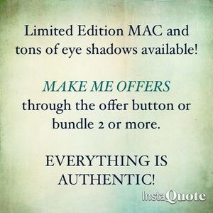 SALE SALE SALE MAC LE AND MAC SHADOWS